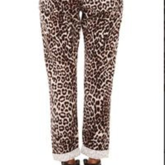 Rag & Bone leopard print boyfriend jeans - Picture 2 of 10